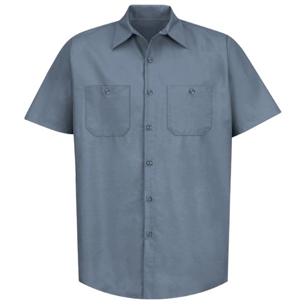Workwear Outfitters Men's Short Sleeve Indust. Work Shirt Postman Blue, 5XL SP24PB-SS-5XL